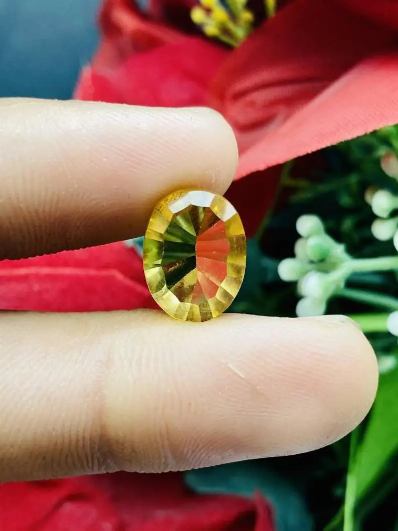 Top Quality 100% Natural Golden Citrine Cabochon Oval Shape Loose Genuine Gemstones For Exclusive Designer Jewelry Makings