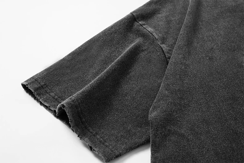 Wholesale west coast style tshirt streetwear hip hop style washed t-shirts custom oversized vintage t shirts