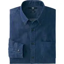 Blue Long Sleeves Denim Shirt for Mens