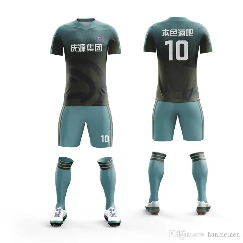 Custom Team Men and boys Soccer Uniforms Training Football Jerseys Shirts 2022 Sports Wear Breathable Running jersey