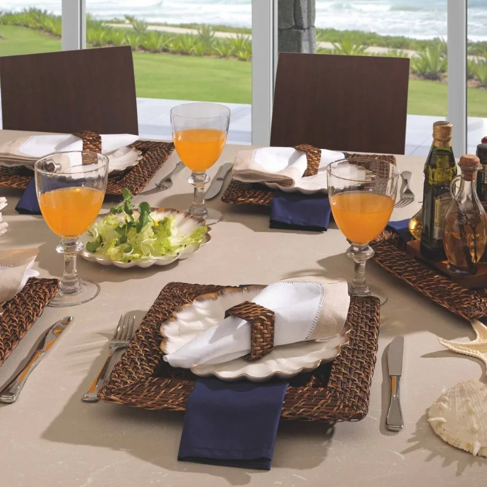 Vintage Luxury Underplate Glass Charger Plate Table Decoration Charger Plates