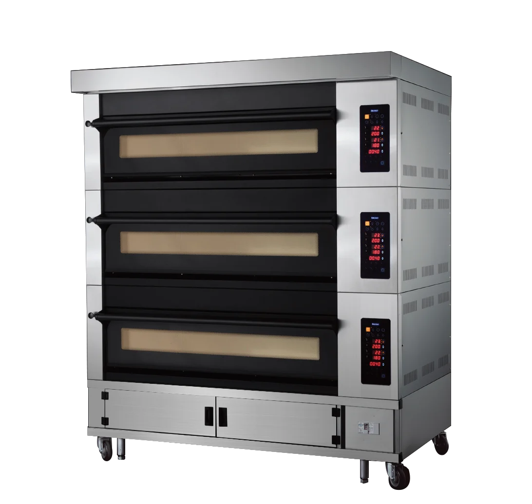 Kalbosin Commercial bread baking machine french baguette bread oven prices Equipment,electric cake 3 deck bakery oven with steam