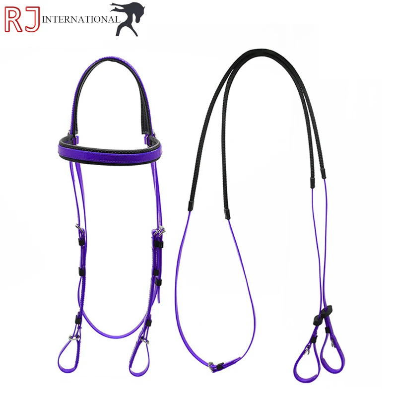 Leather bridle with Super Soft Padding and Embroidery Leather bridle / Horse Riding Equestrian Leather bridle