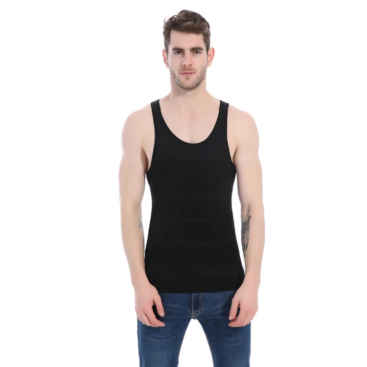 
Body Shapes Men Compression Shirt Tummy Shapewear for Slim Beer Belly 