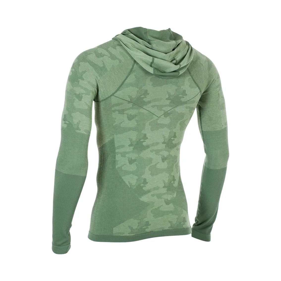 Бесшовное бесшовное женское термобелье с капюшоном