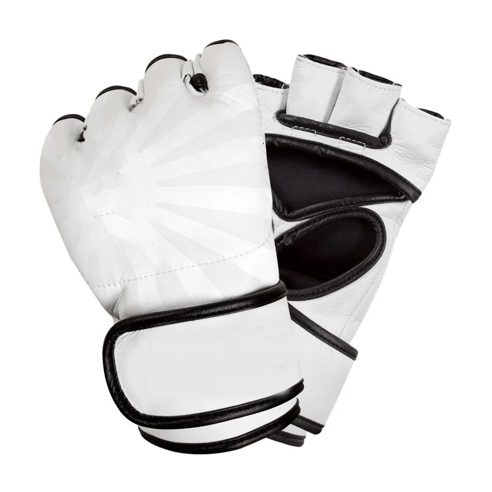 boxing crafts pro style half finger MMA Gloves factory leather made whole sale best updated version special edition fight gloves