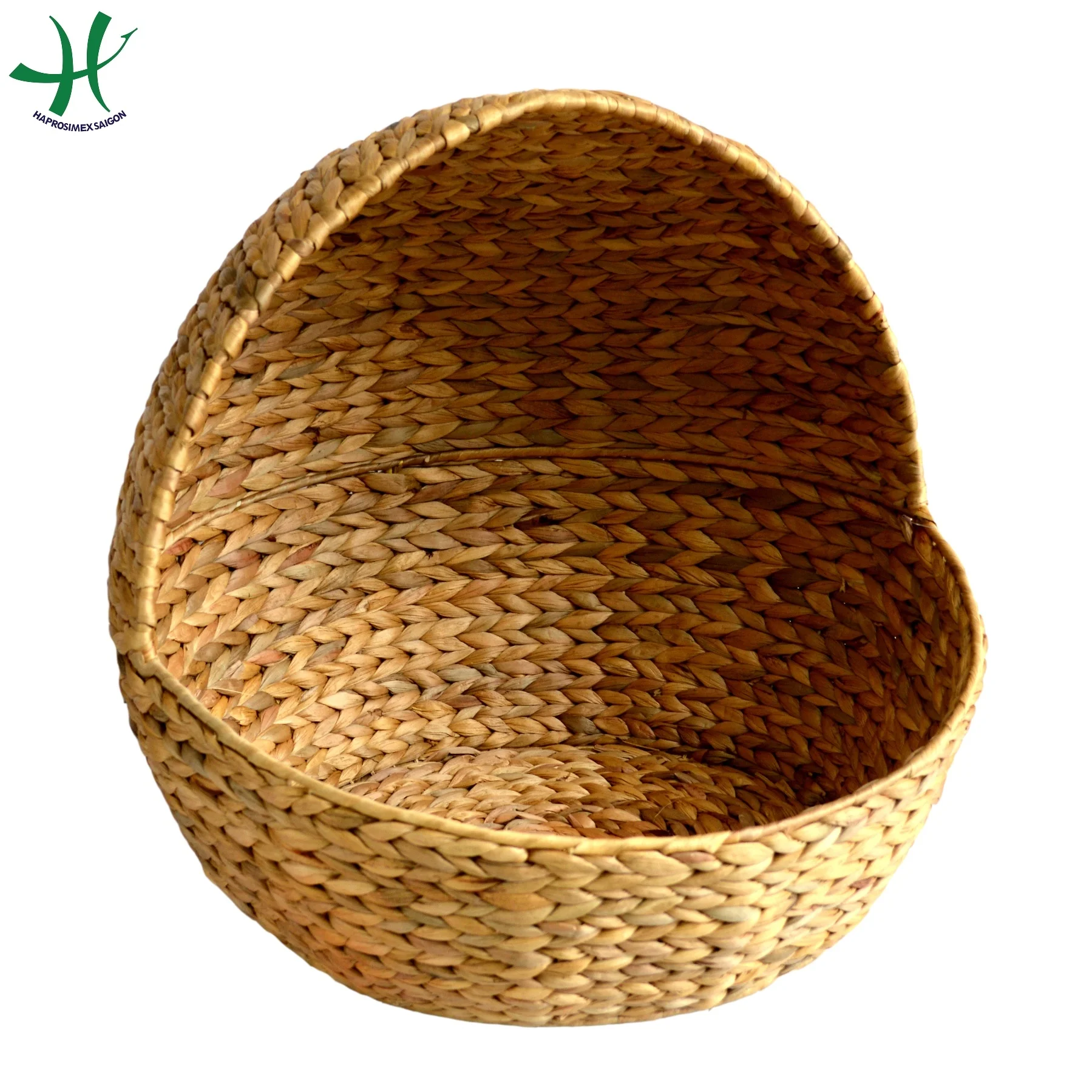 Hot sale High Quality pet house handmade, triangle shape water haycinth cage with cushion (HS 4464)