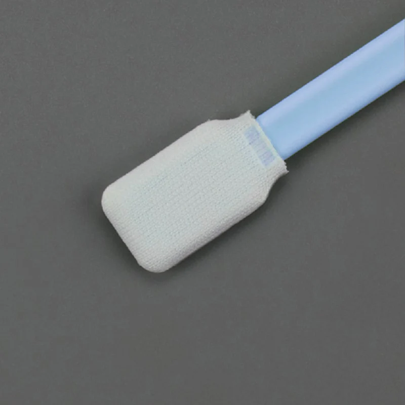 Factory Direct Sale Big Flat-headed 100% Knitted Polyester Cleaning Swab for Surface Sampling and Cleaning Validation