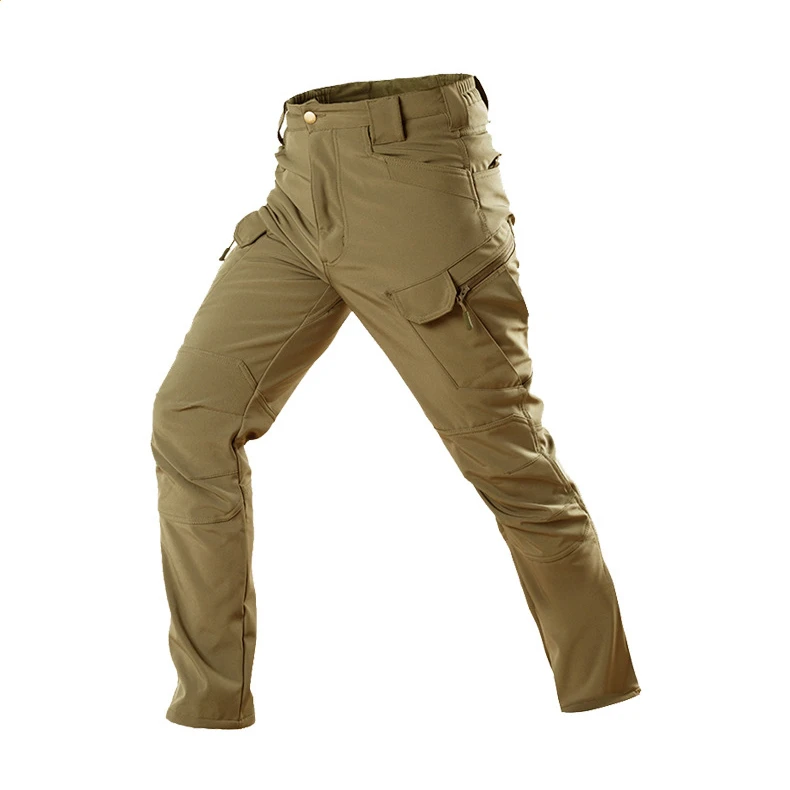 
Водонепроницаемые военные тактические брюки Amazon, армейские Походные штаны для фанатов, утепленные мужские брюки большого размера с карманами 