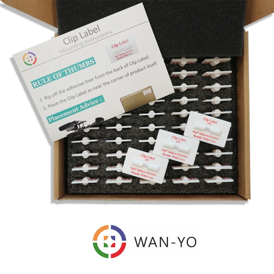 Shock Impact Clip: Single Tube Impact Indicator Shock Sensor for Shipping Impact Control, Needless Power Source