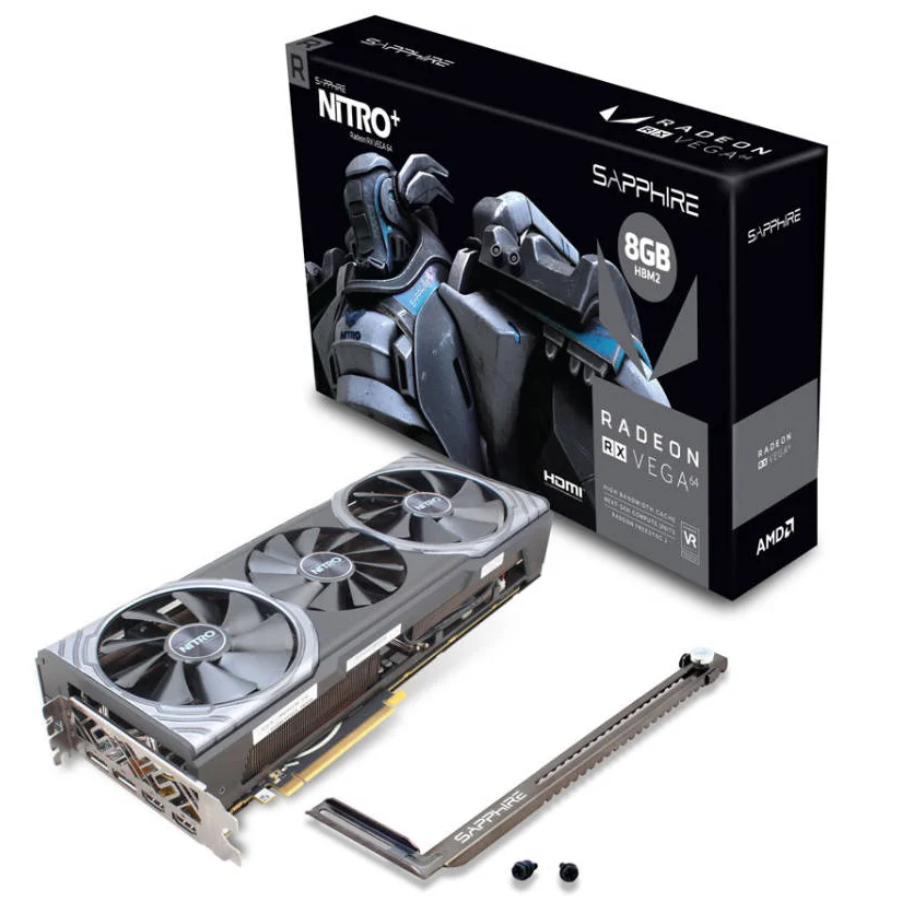 Одобренный поставщик видеокарты Sapphire Radeon RX VEGA Nitro + 64 8GB HBM2 PCI-Express (11275-03-40G)