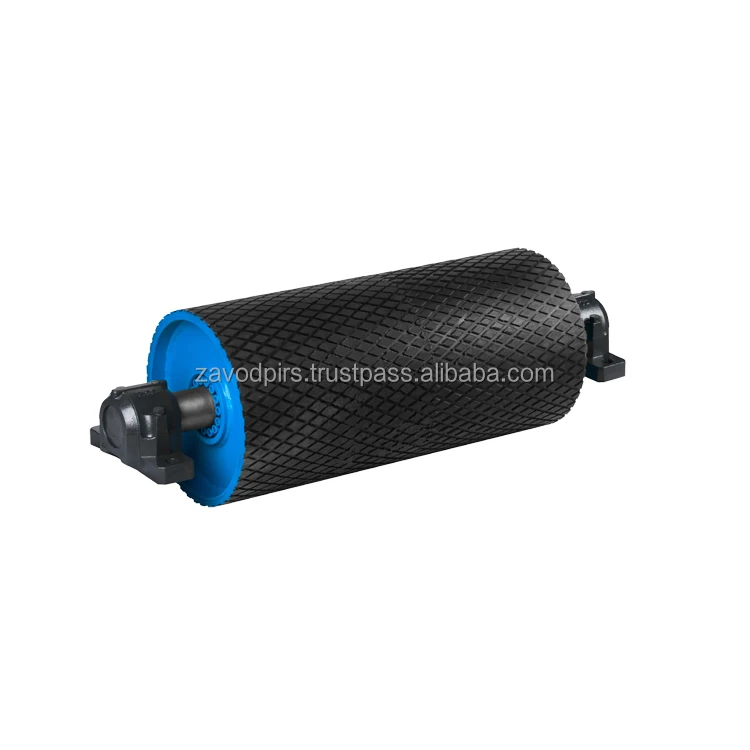 Product design non-driven conveyor drum eliminate slipping of tape efficient movement, conveyor components