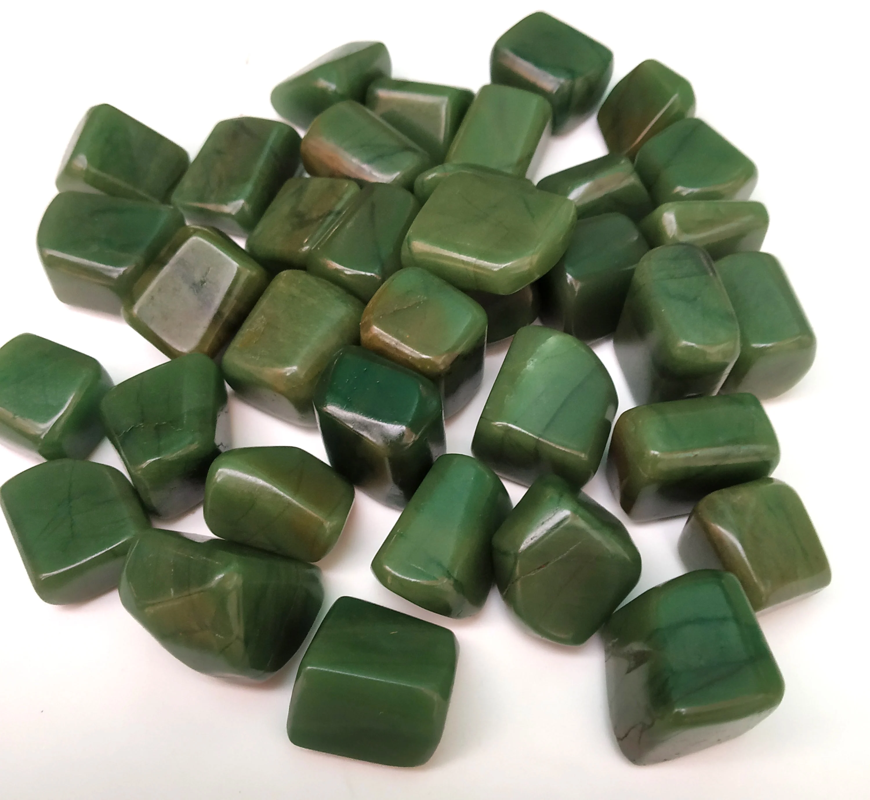 Green Aventurine Tumbled Natural Polished Green Aventurine Bulk Wholesale Tumbled Stones