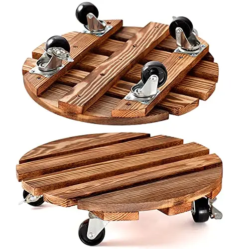 
 Деревянный Цветочный подставка из Вьетнама, деревянный цветочный горшок, подставка для растений с колесами  