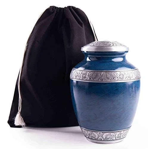Aluminum Metal Urn Adult Memorial Ashes Cremation Urn for Human Cremation Ashes in multi Color