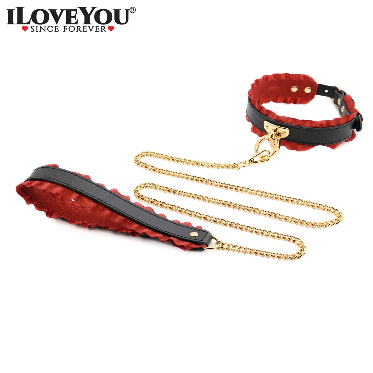 Kinky Vintage Ruffle Collar and Leash