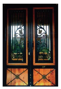 High Quality Wrought Iron Turkish Security Door - Forged Iron Component decorative door and window accessory welded part