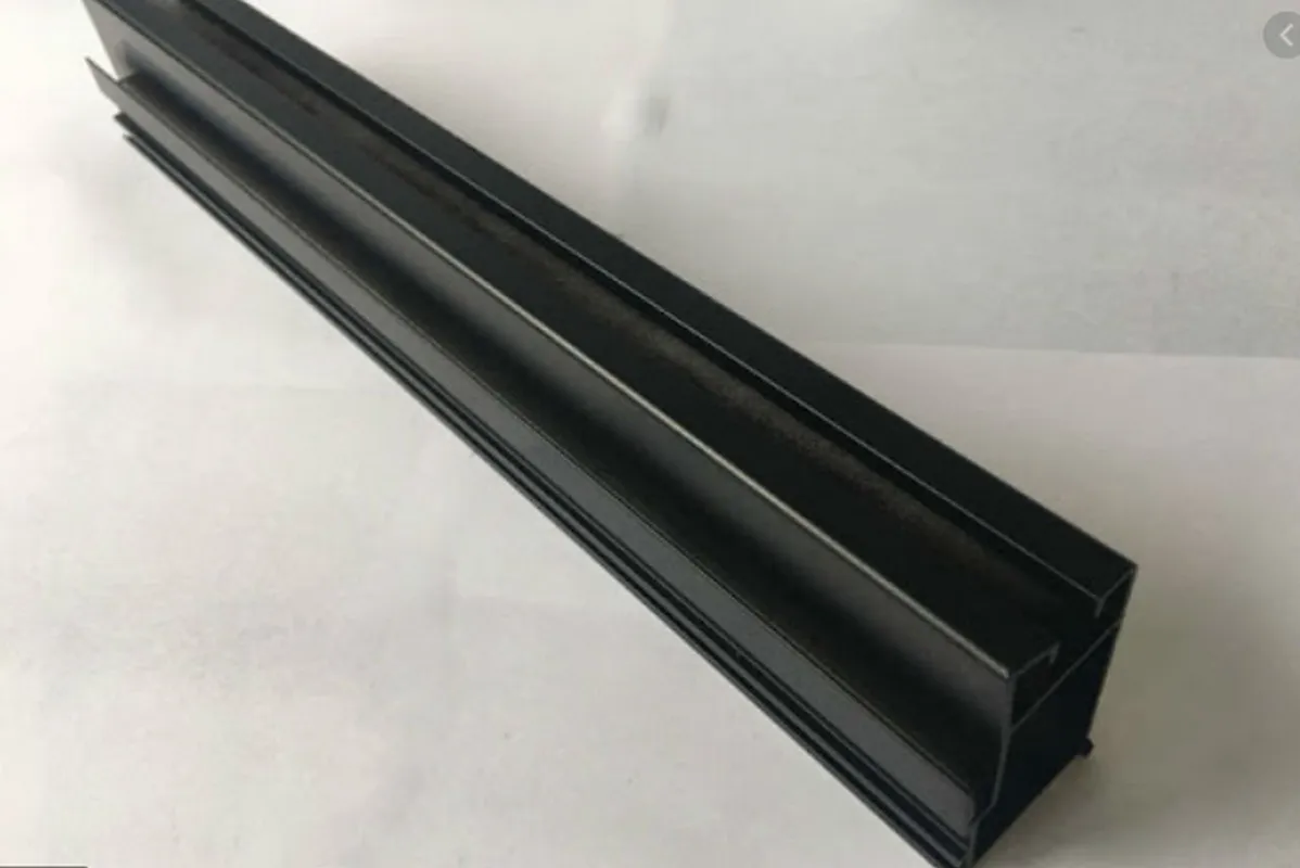 Черный светодиодный алюминиевый профиль для углового соединительного шкафа