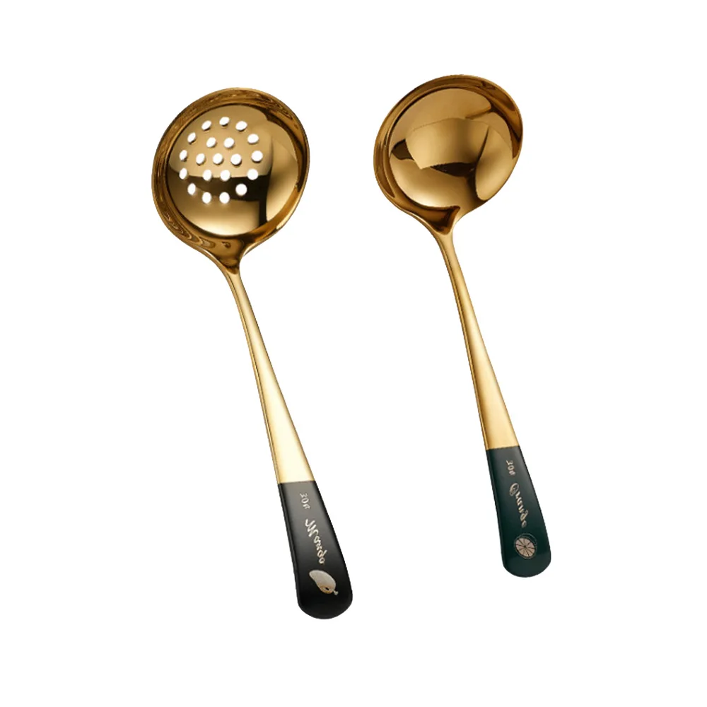 Кастрюля с индивидуальным логотипом ложка и дуршлаг набор настраиваемым подходит для ресторанов кухонь