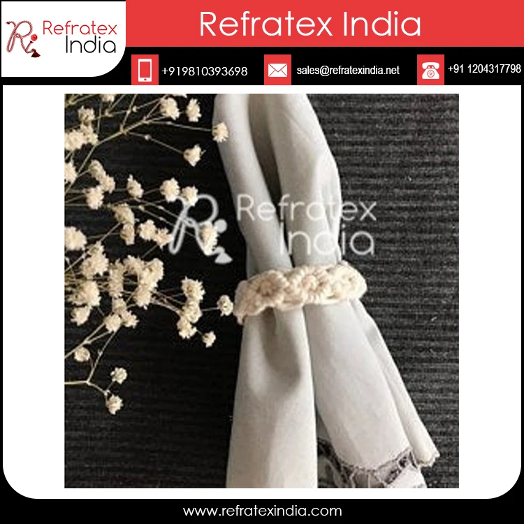Napkin Rings Best quality  Cotton  Macrame Napkin Ring