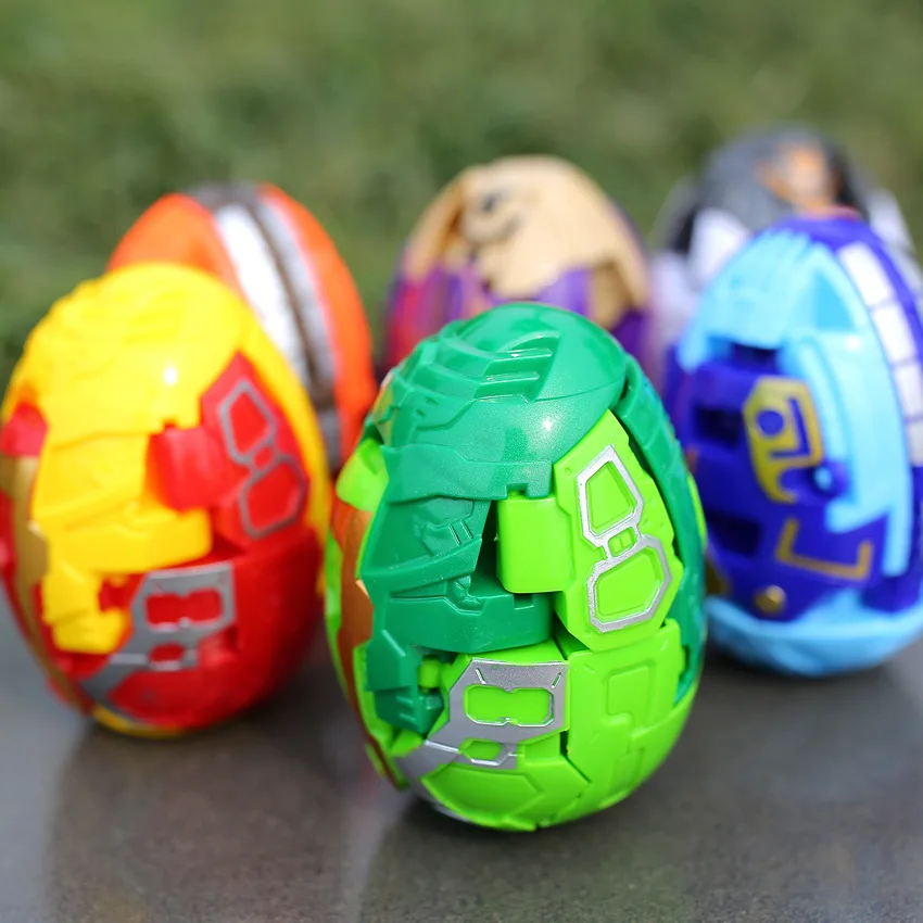 YIWU AULLAN Educational Toys Dinosaur Robot Action Figure Dinosaur  Eggs Toys Deformed Transform Dinosaur Egg