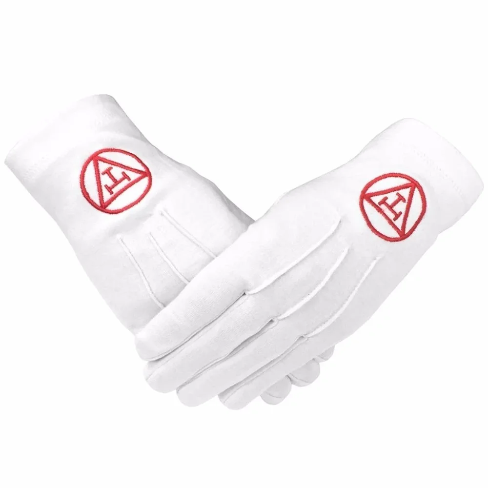 New Attractive Design Masonic Logo Embroidered Gloves Custom For