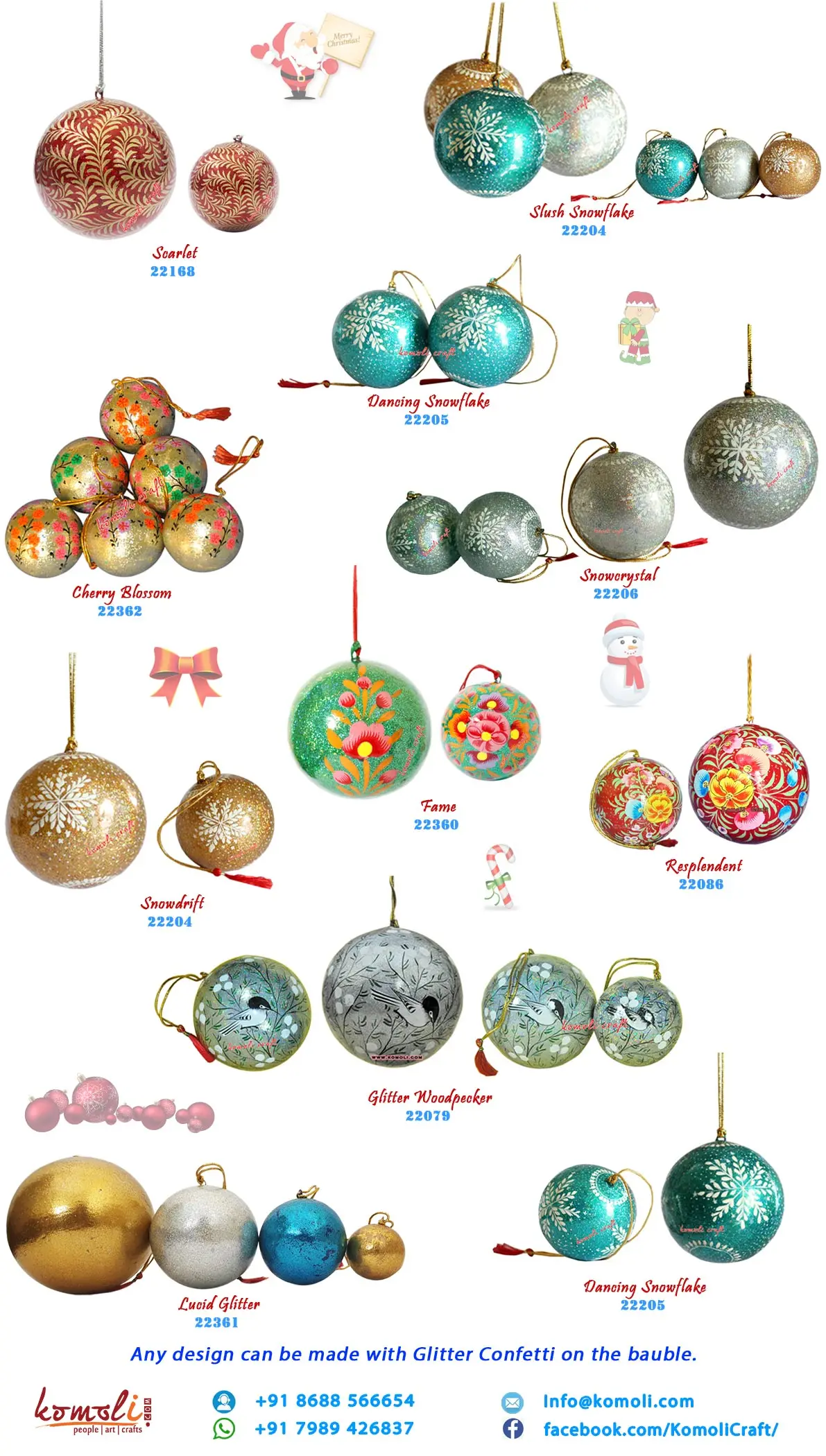 Cat 3 Bauble Paper Mache