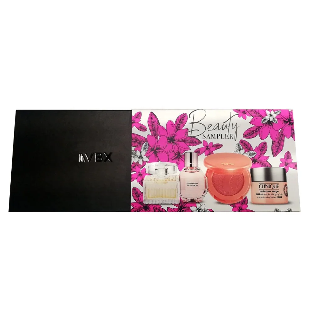 Hot Sale Custom Design Drawer Product Cosmetic Box With Drawer Sliding Custom Cut Gift Box Embossing Lacquer Cosmetic Packaging