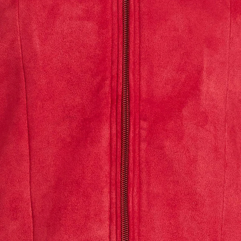 Женская уличная одежда красные куртки-бомберы с молнией спереди для девочек/стильные дам