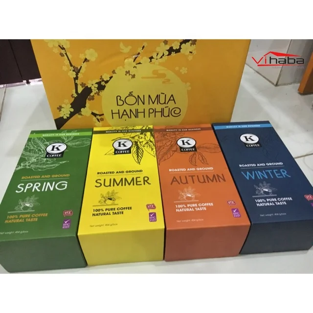 
 Набор лучшего ароматизированного растворимого кофе, 100% чисто жареные вьетнамские кофейные зерна  