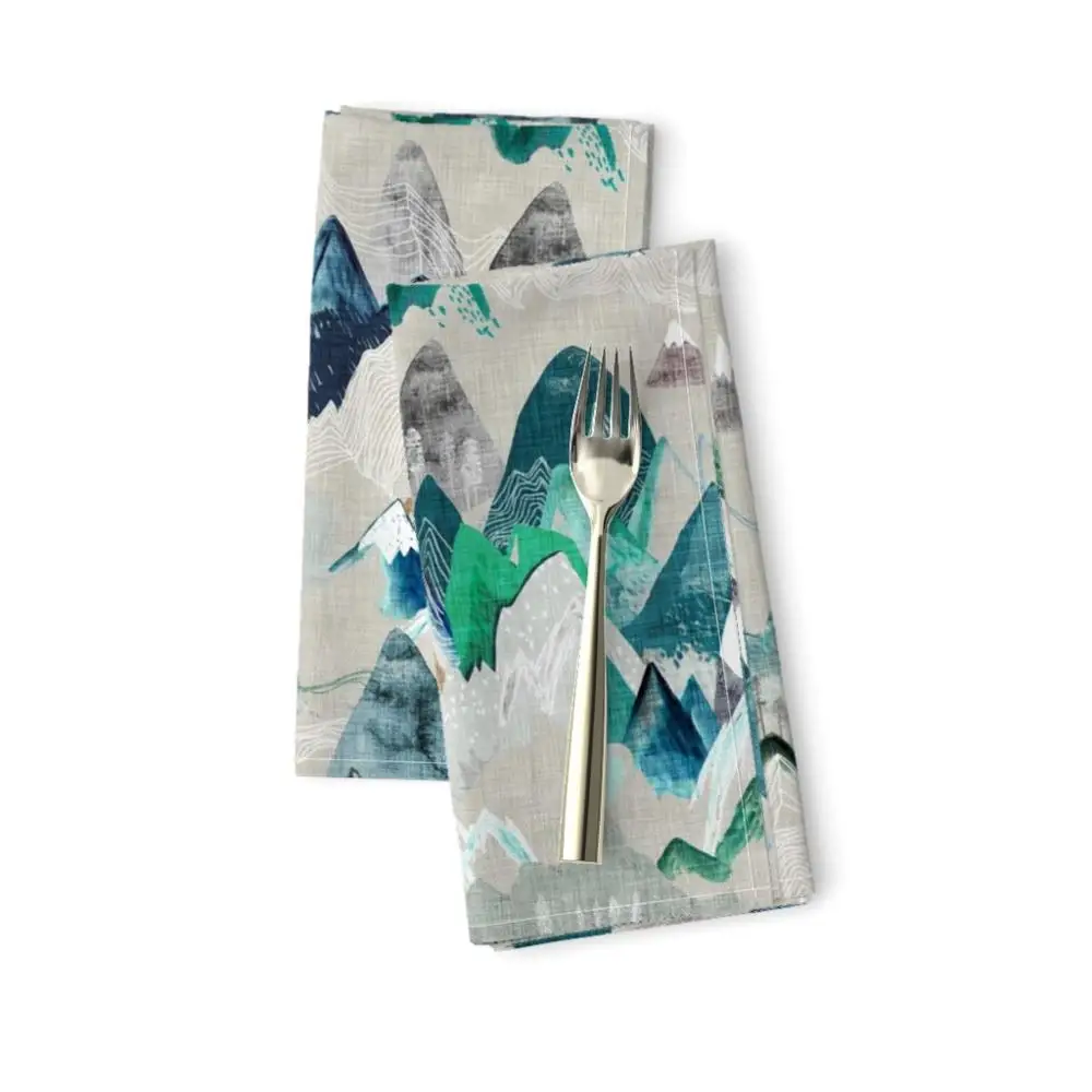 100%recycled Cotton cheap price dobby weave bleached 270 GSM christmas style woven wholesale home kitchen tea towel dish cloth