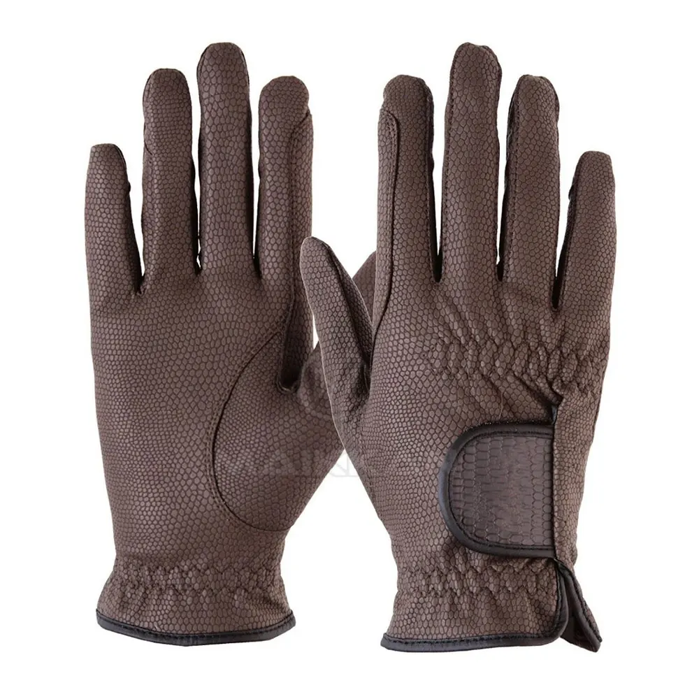 Men Synthetic Leather Horse Riding Gloves New Arrival Leather Made Riding Gloves