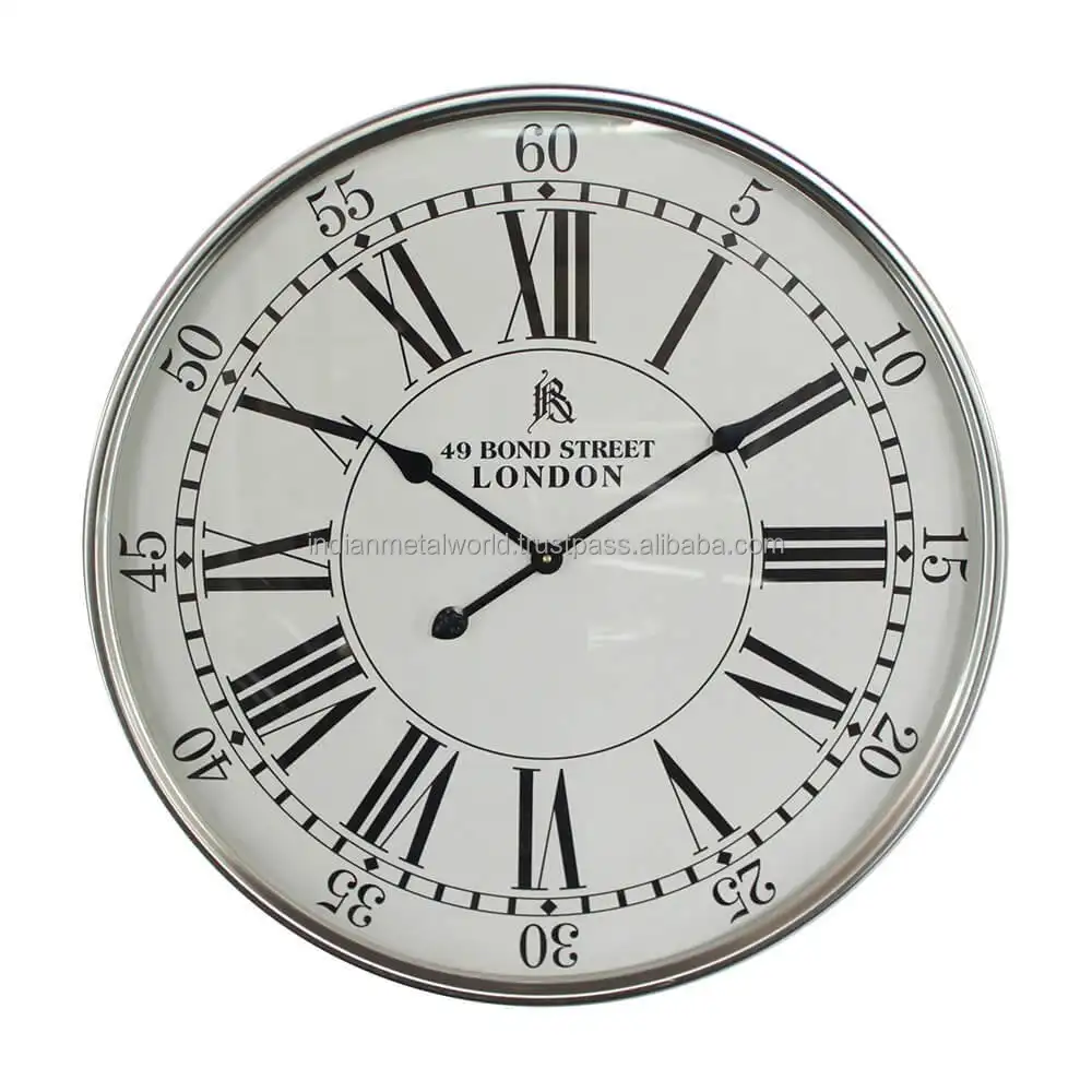 Hot Sale Big Metal Frame Round Vintage Modern 3D Living Room Wall Clock for Sale wall decor Ready to Ship In Stock Fast Dispatch