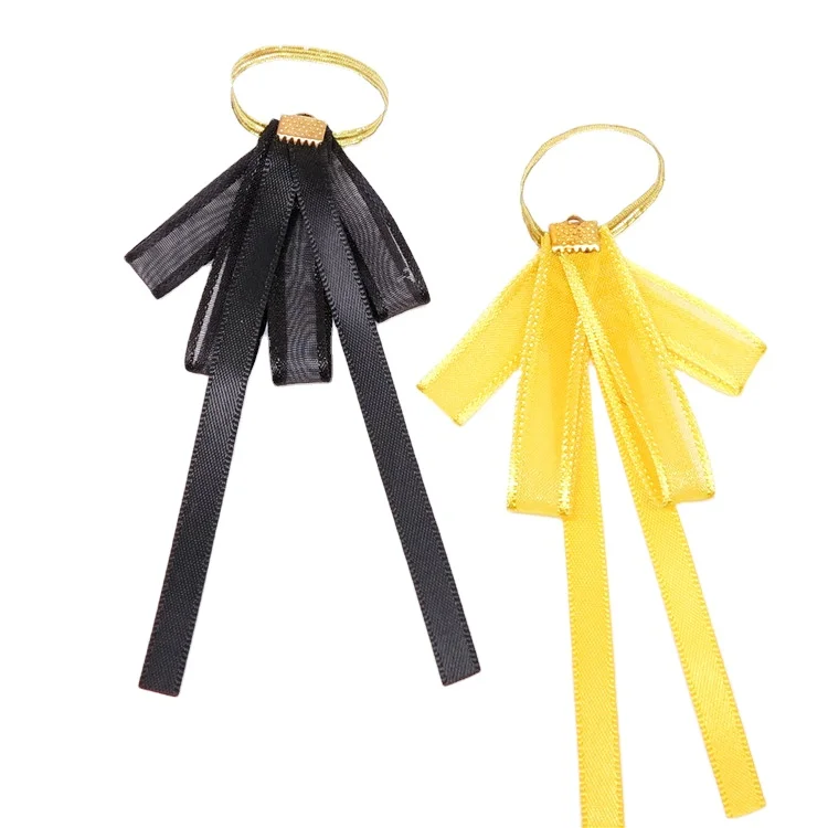 Perfume bottle neck bow tie pre tie ribbon silk satin ribbon for bottle