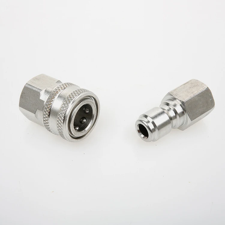 wholesale high quality 3/8-Inch Quick Connect Pressure Washer Set threaded fitting Stainless Steel Thread Adapter