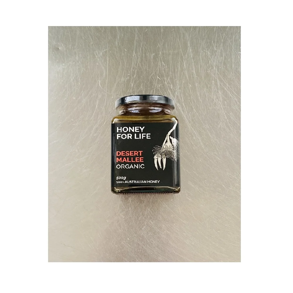 
 Упаковка Mason Jar, 500 г, необработанный органический мед TA20 + Desert Mallee с сроком годности, 3 года +  
