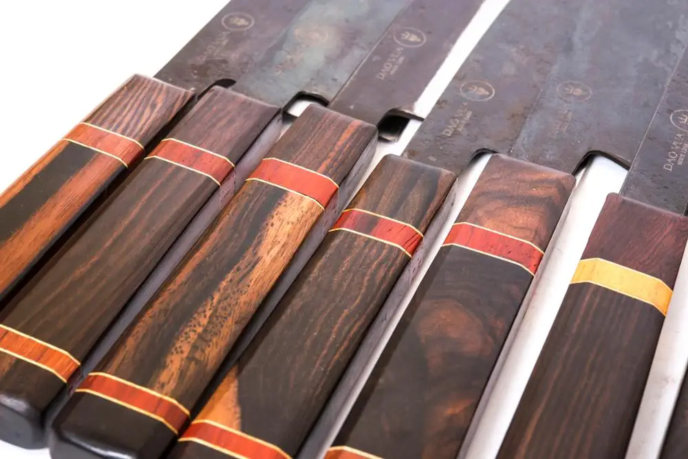 Cheap  Japanese Knives for Chef - Carbon Steel - Wood Handle - Hand Forged Knives