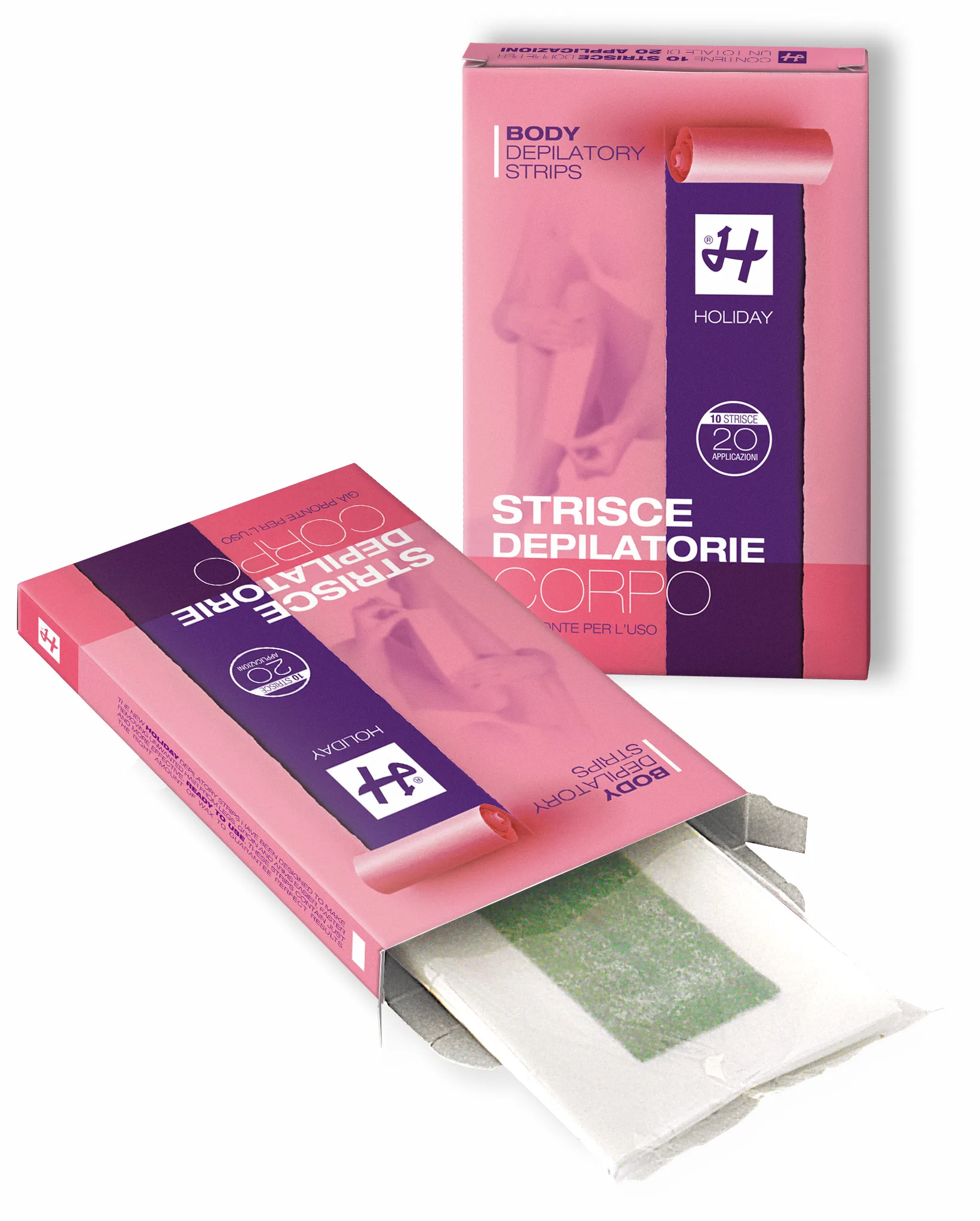 Wholesale Painless Disposable Body Waxing Strips Legs Cold Hair Removal Total Body Wax Strips Made in Italy