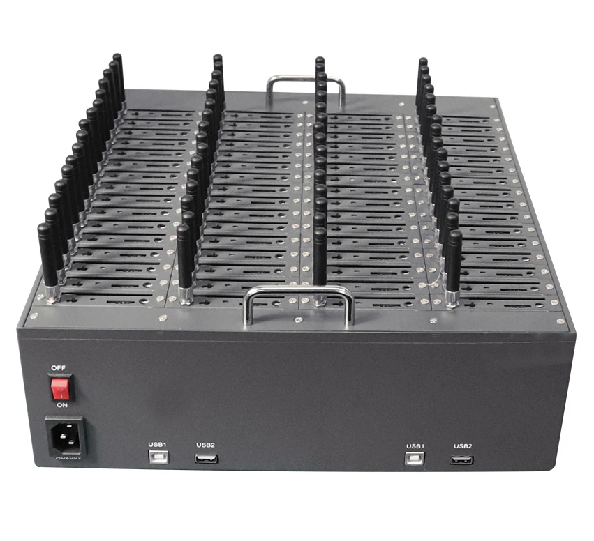 64 Multi SIMs SMS Modem Pool Bulk GSM with Software to Send or Receive
