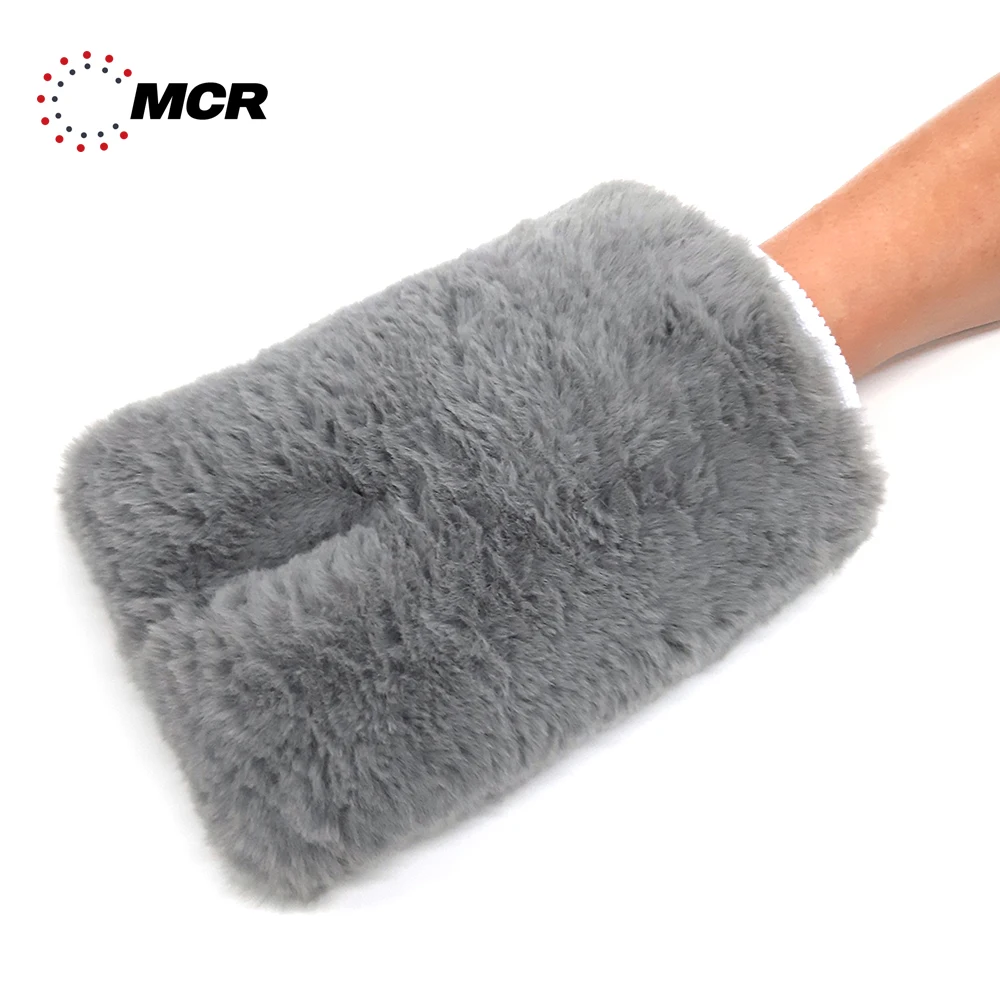 SOFT Glove made in korea Microfiber CAR WASH MITT/LONG PILE/1000gsm/SCRATCH FREE/20mm high pile wool cleaning microfibre
