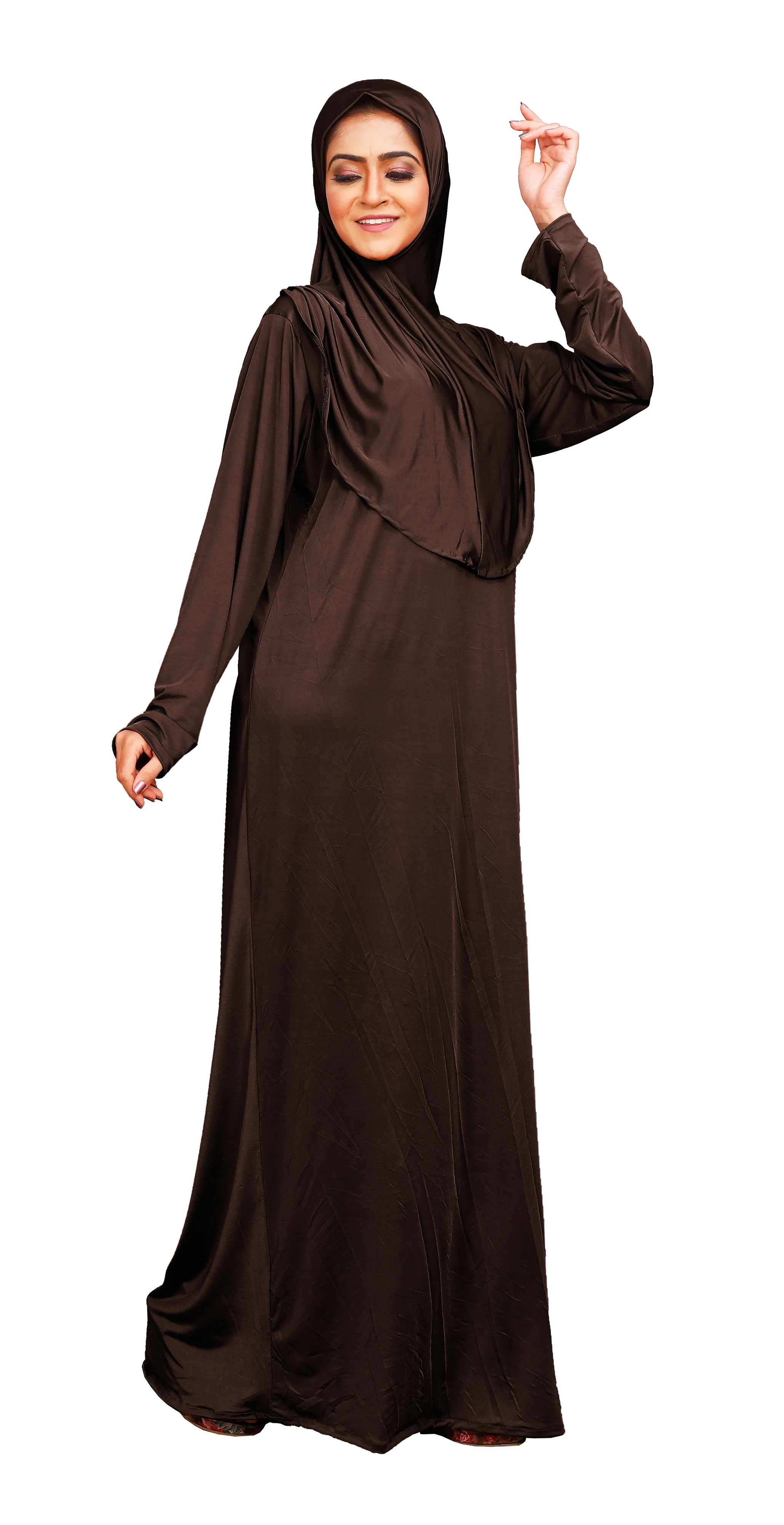 Plain Arab Islamic Wear Women Abaya Burqa With Instant Hijab Manufacturer