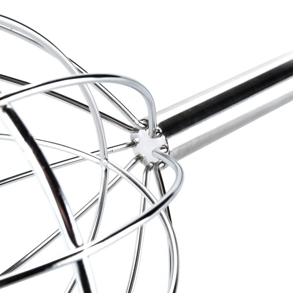 Ball Round Head Stainless Steel Kettle Whip Giant Egg Whisk