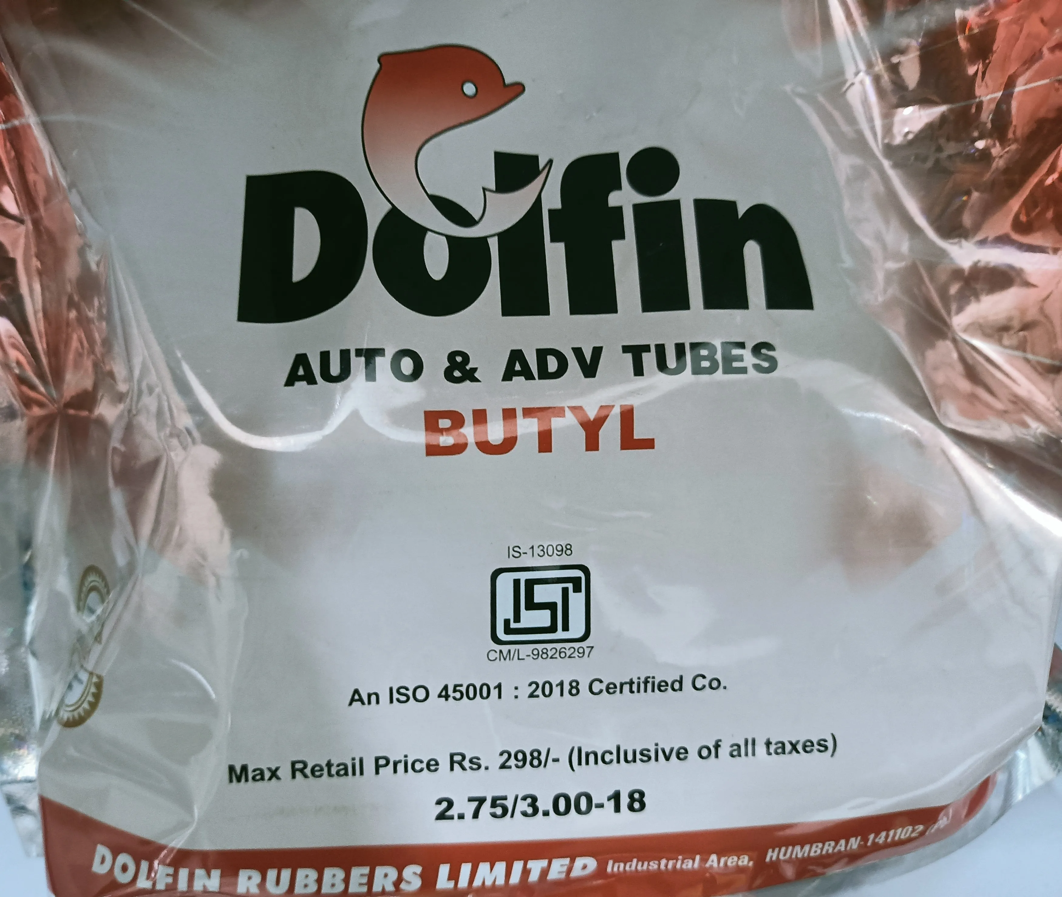 Dolfin Высококачественная Бутилкаучуковая трубка для мотоцикла 2 75/3 00-18 от ИНДИЙСКОГО Производителя пластиковый материал по разумной цене