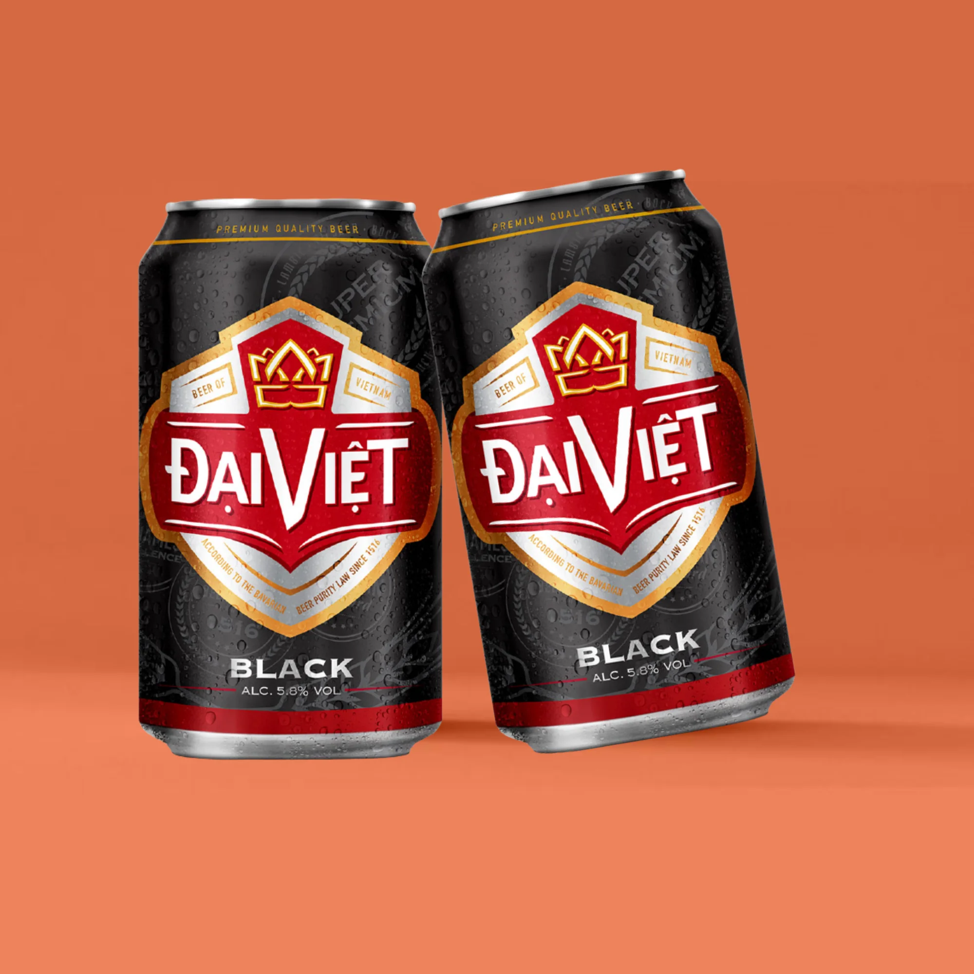 Вьетнамское пиво высокого качества daivietnam черное алюминиевая банка 330 мл обслуживание OEM алкогольные напитки оптовая продажа