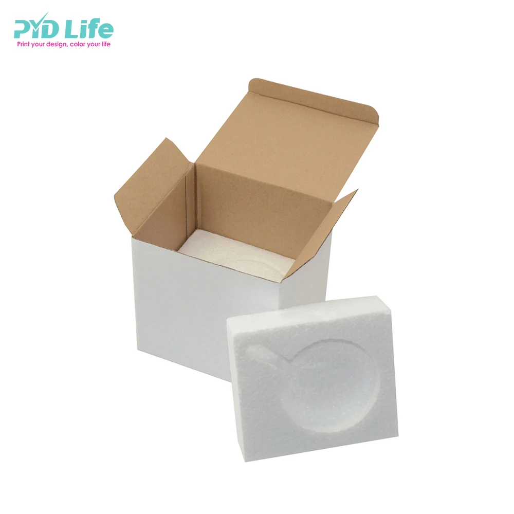 PYD Life 2021 Wholesale High Quality Sublimation 11oz White Coated Custom Mugs Ceramic Sublimation Blank Travel Coffee Mugs