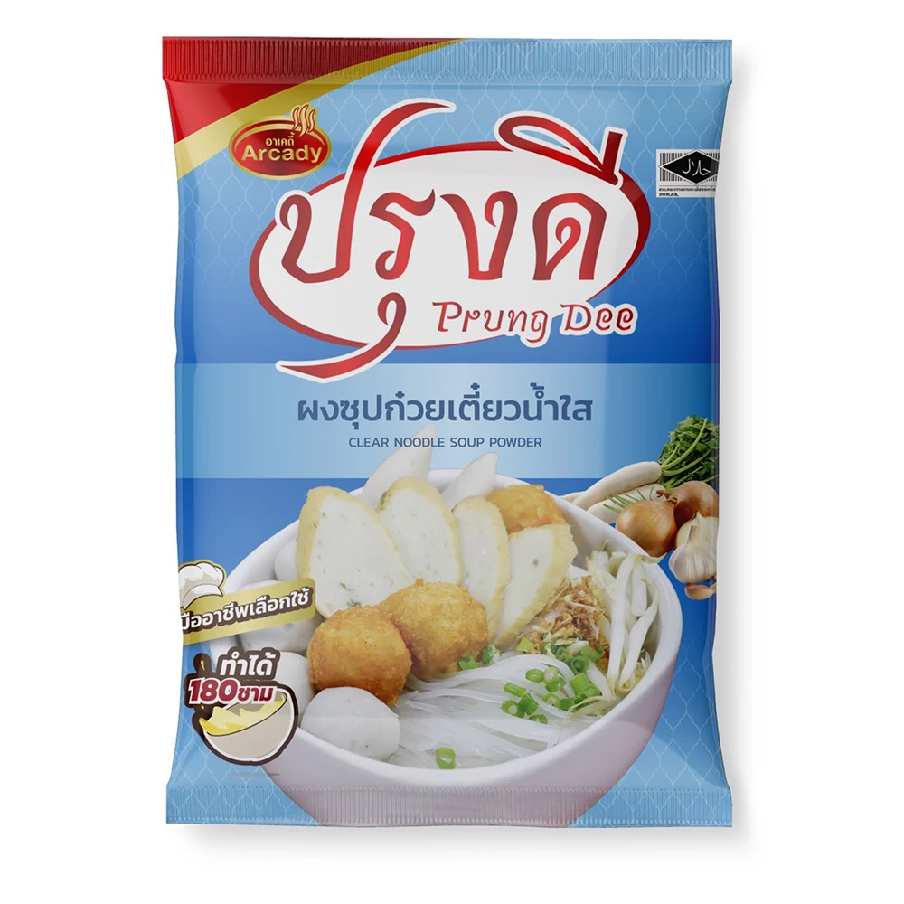 High Quality Cheap Price Factory Supply Thai Clear Noodle Soup Powder 800 g by Arcady Brand BRC and Halal Certified