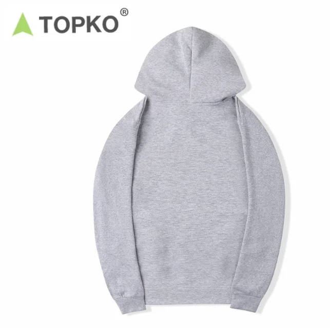 TOPKO OEM High Quality wholesales women custom LOGO gym unisex black hoodie