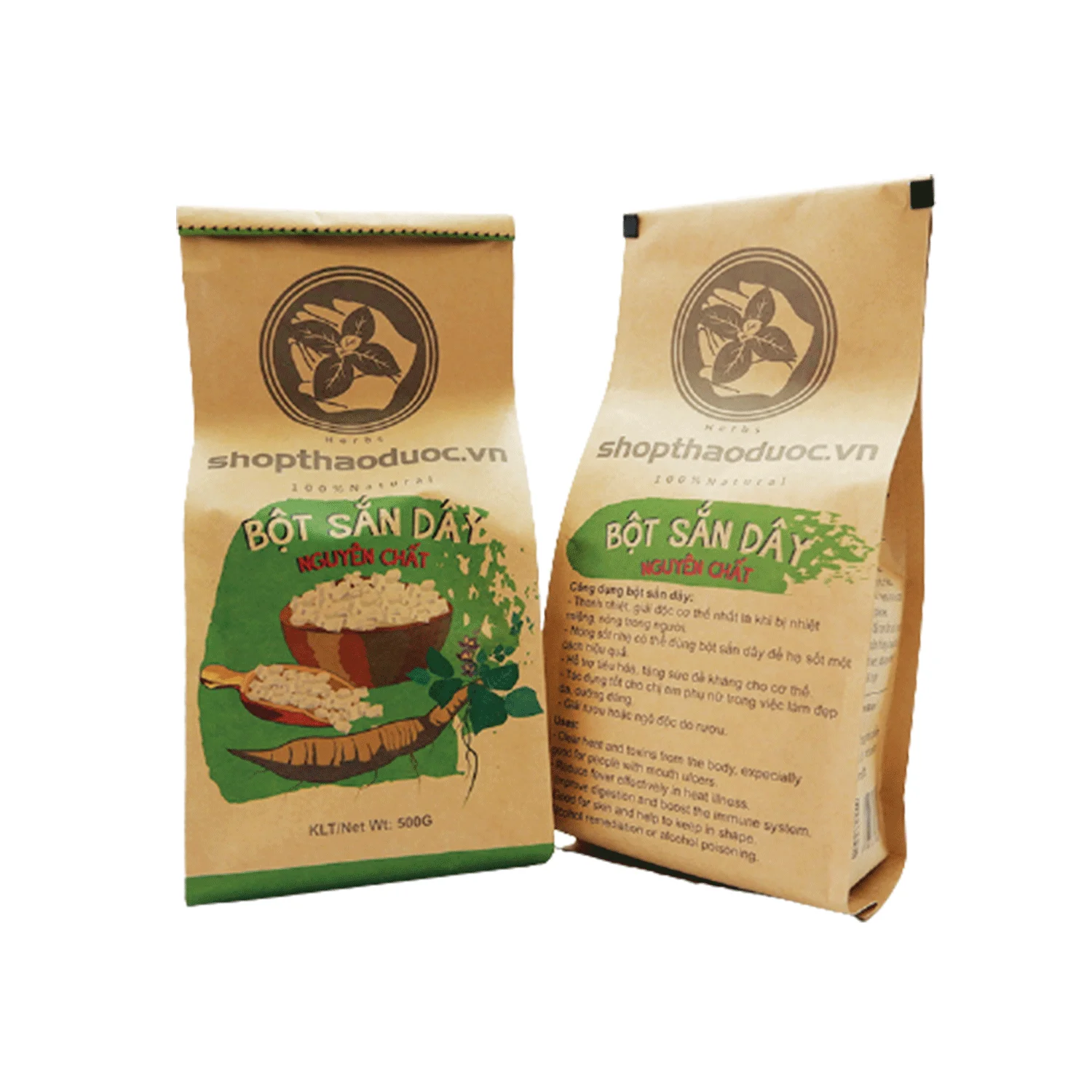 
V-Store Kudzu Flour 500g From Viet Nam 100% Natural Powder Good For Health Easy To Use 