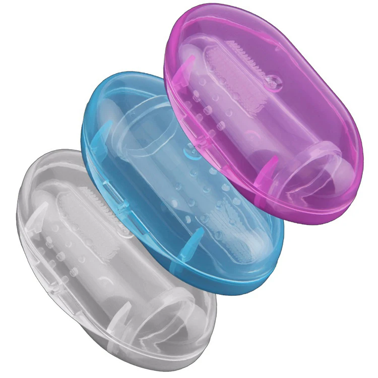 Soft Silicone Finger Toothbrush Cleaning Finger Brush for Pets