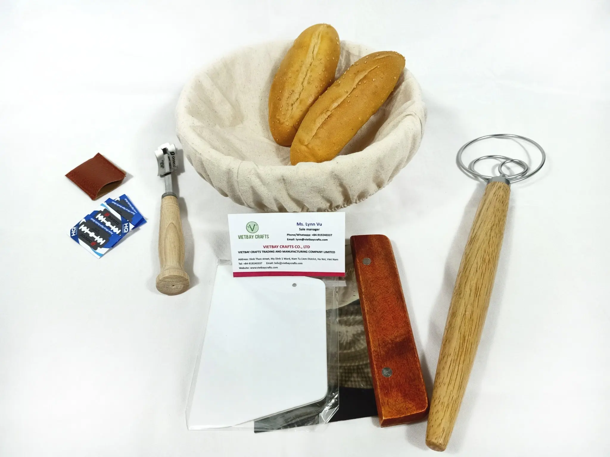 Rattan Bread Basket /Include Baking Kits